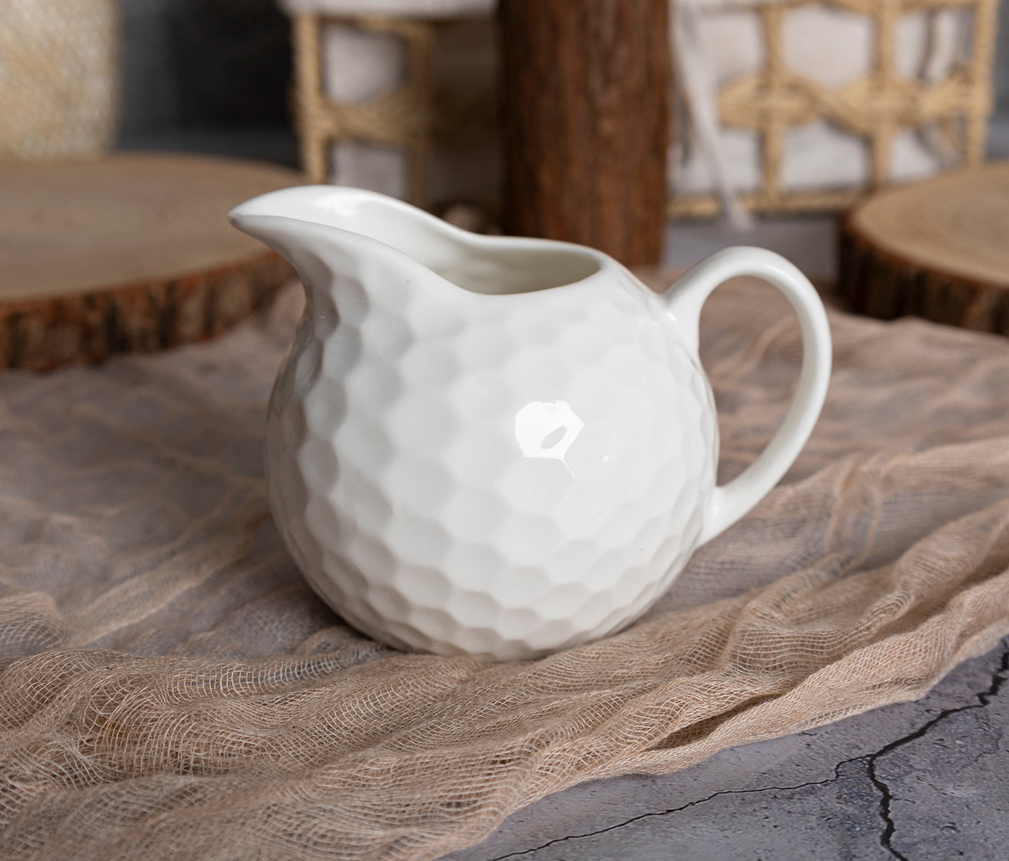 Modern Embossed Dinnerware Set - Plates, Bowls, and Mugs for Elegant Dining