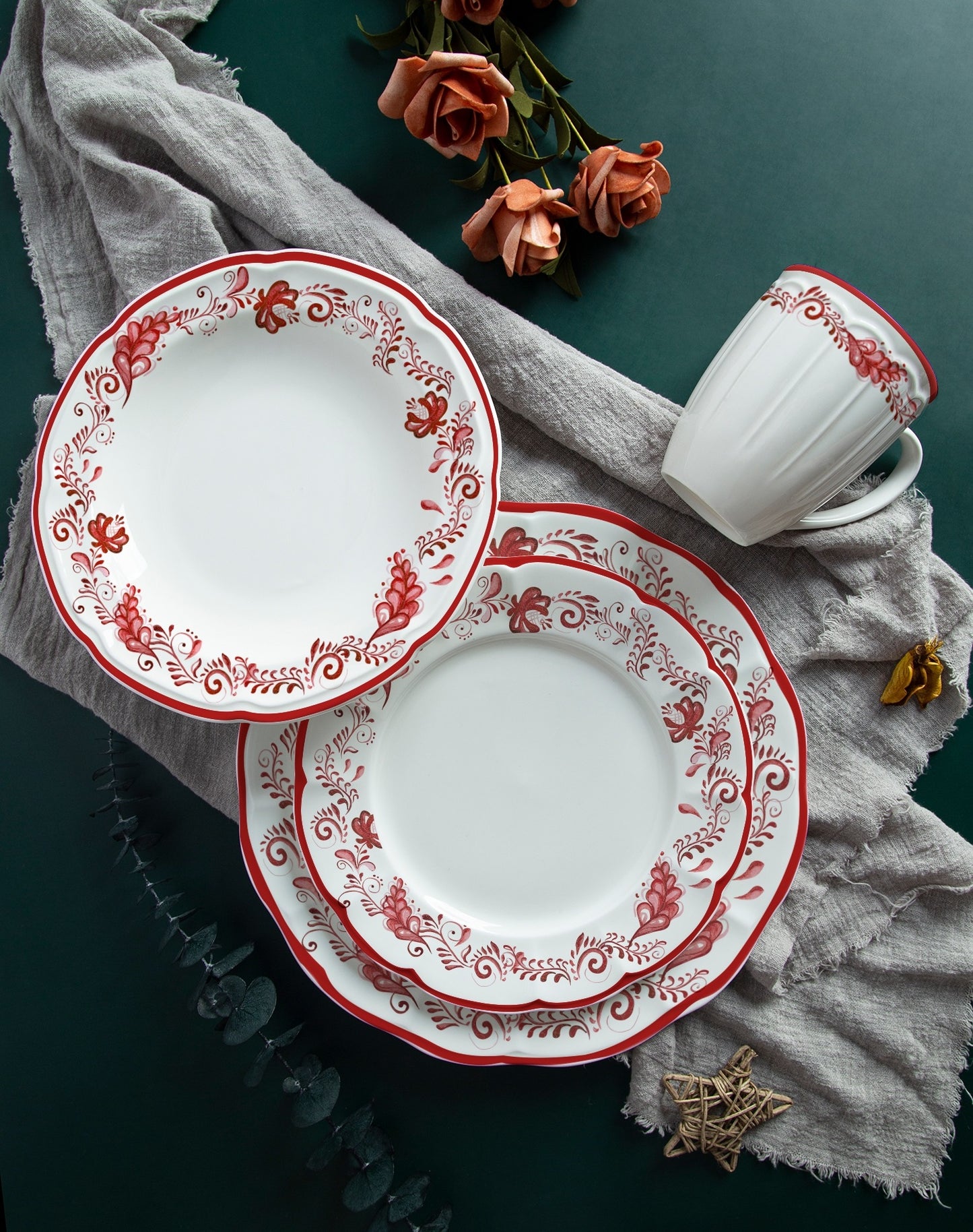 New bone china relief and decal ceramic tableware- Porto | Item NO.: 1000D-064