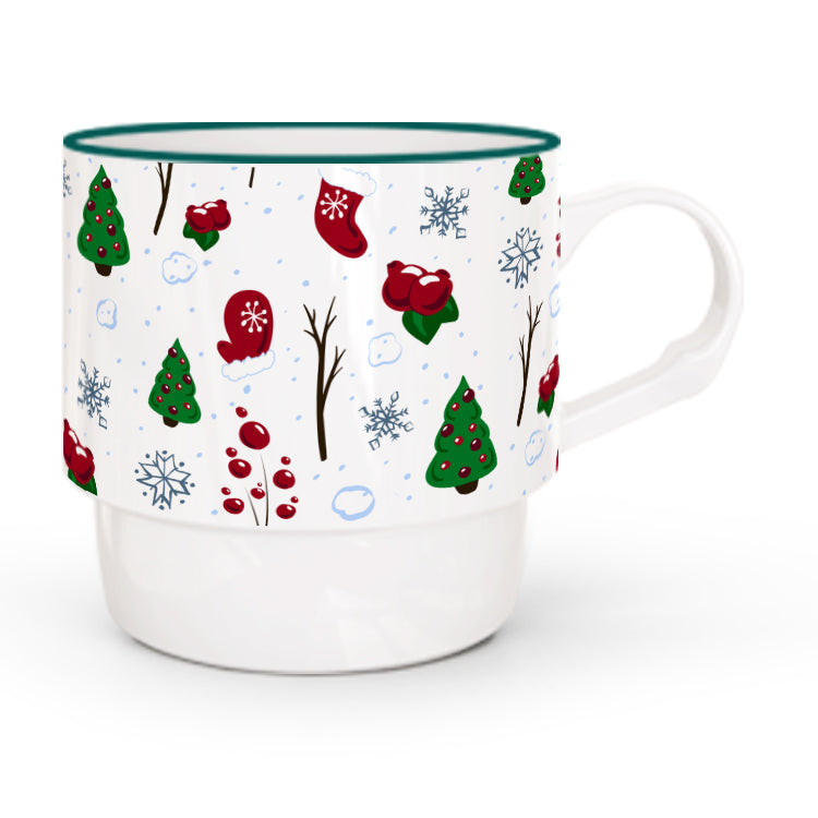 New Bone China Decal Mug for Christmas | Item NO.: 200A-019