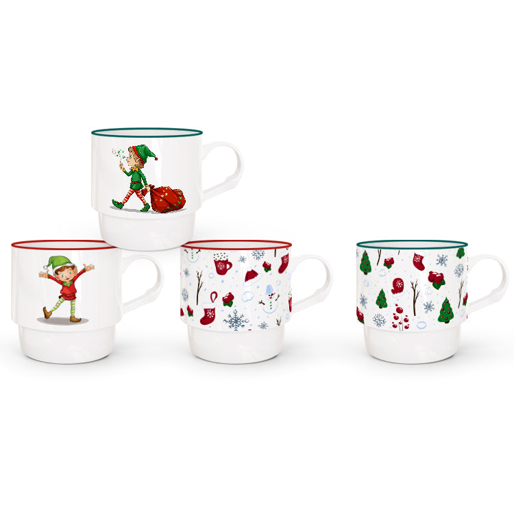 New Bone China Decal Mug for Christmas | Item NO.: 200A-019