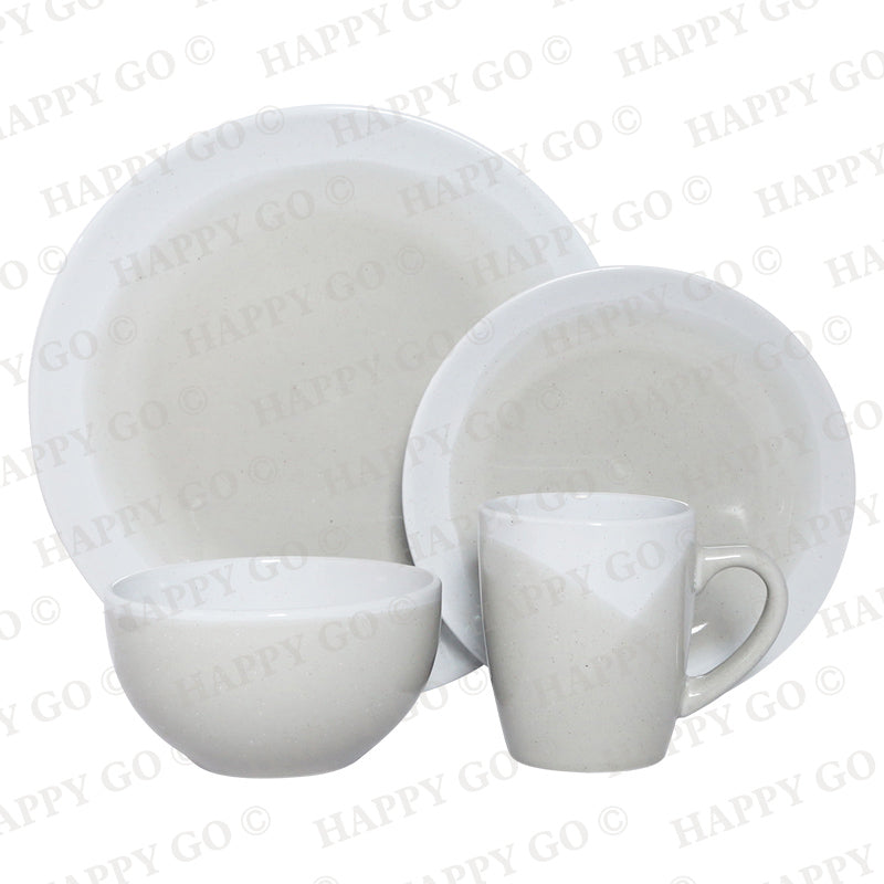 Rippling glazed stoneware dinner set | Item NO.: 1B-008