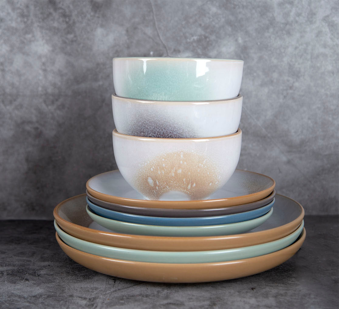 Spring and summer reactive glaze tableware set | Item NO.: 1C-003