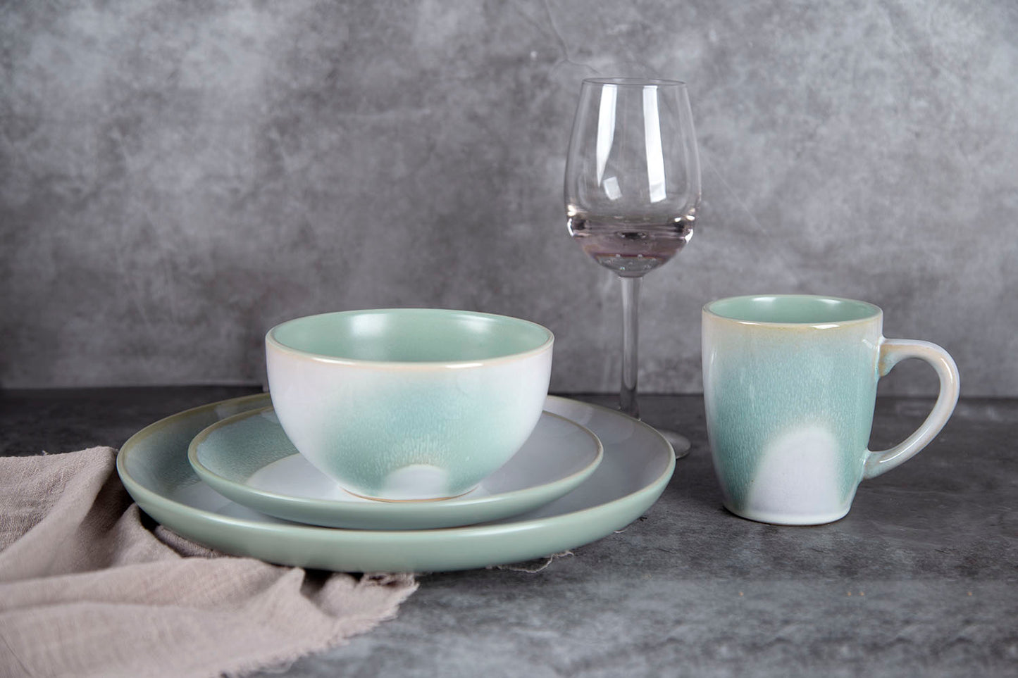 Spring and summer reactive glaze tableware set | Item NO.: 1C-003