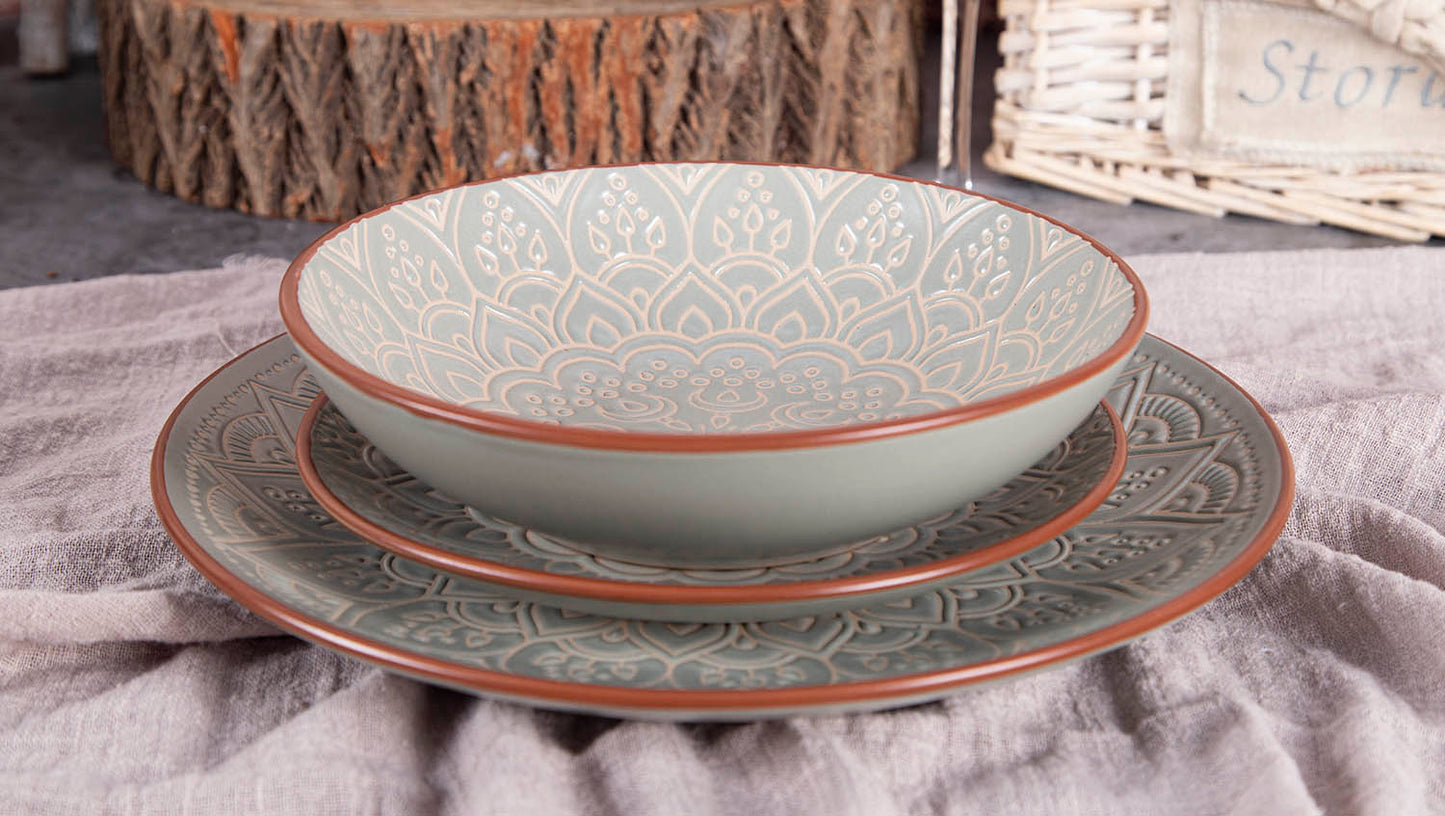 Mandala print vintage tableware | Item NO.: 1C-012