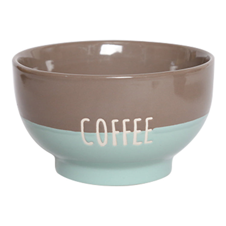 Contrasting color salad bowl with text | Item NO.: 3A-027-B