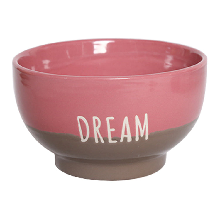 Contrasting color salad bowl with text | Item NO.: 3A-027-B