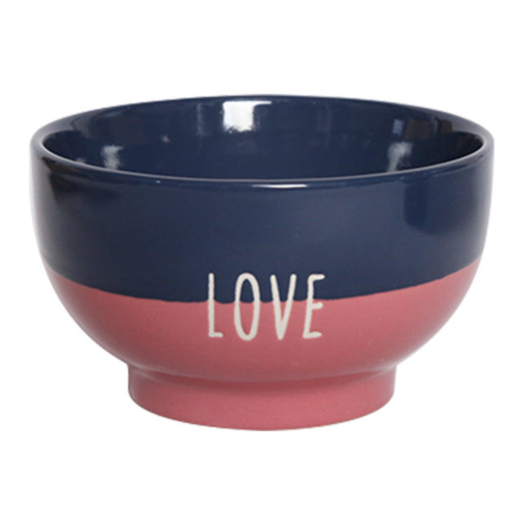 Contrasting color salad bowl with text | Item NO.: 3A-027-B