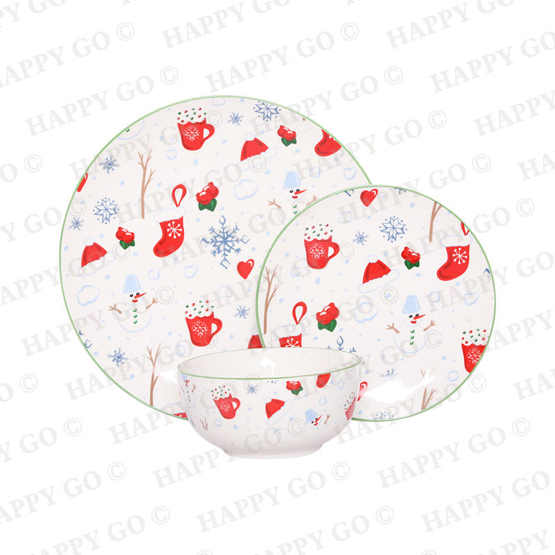 Christmas Decal Dinnerware set | Item NO.: 33A-018