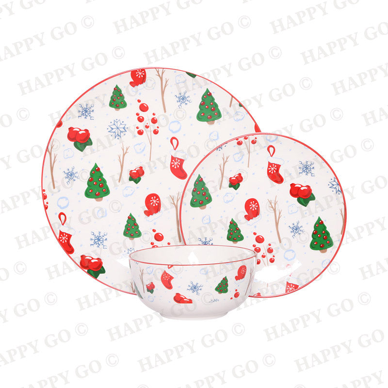 Christmas Decal Dinnerware set | Item NO.: 33A-018