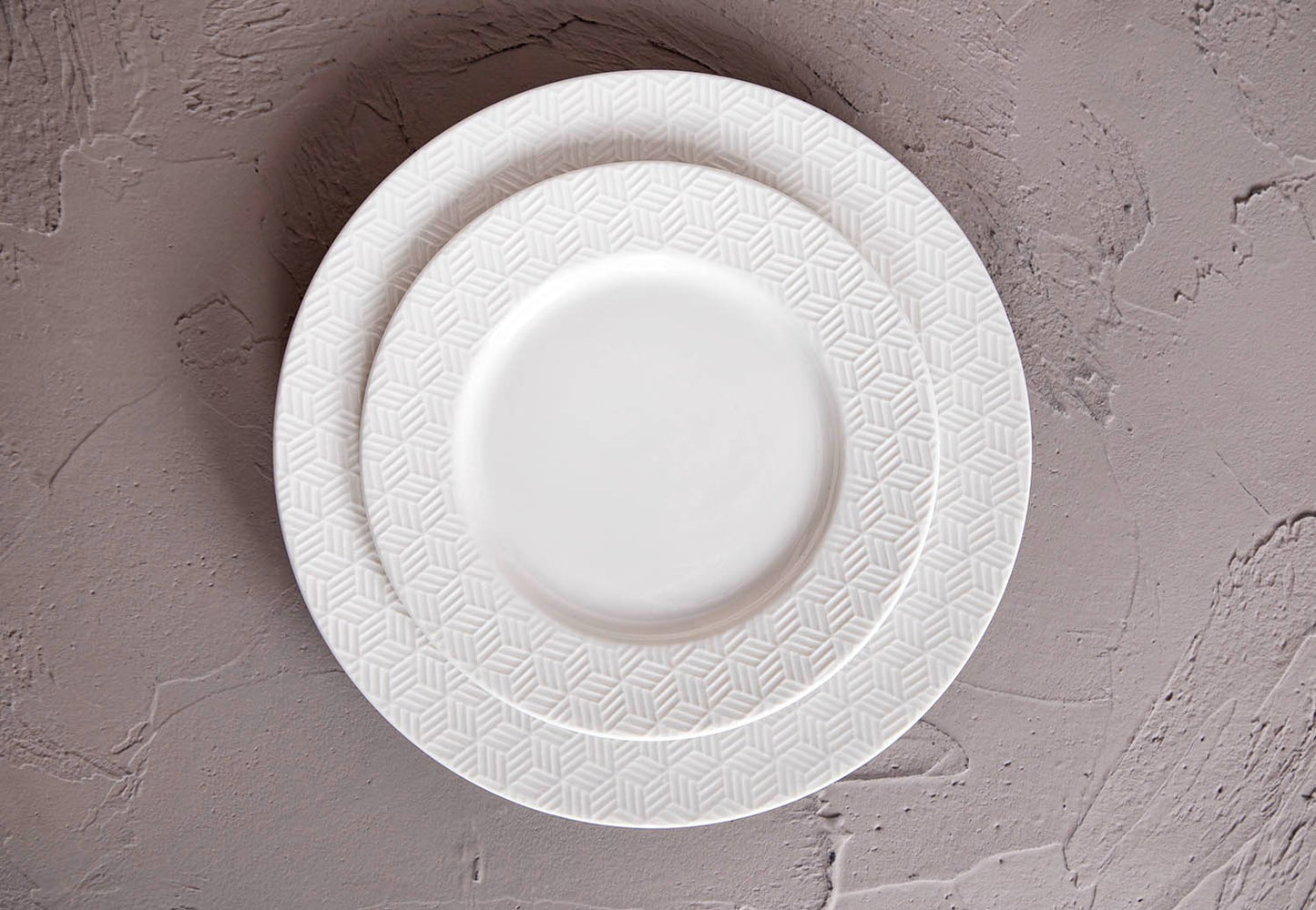 Plant and geometric embossed dinnerware sets | Item NO.: 33C-015