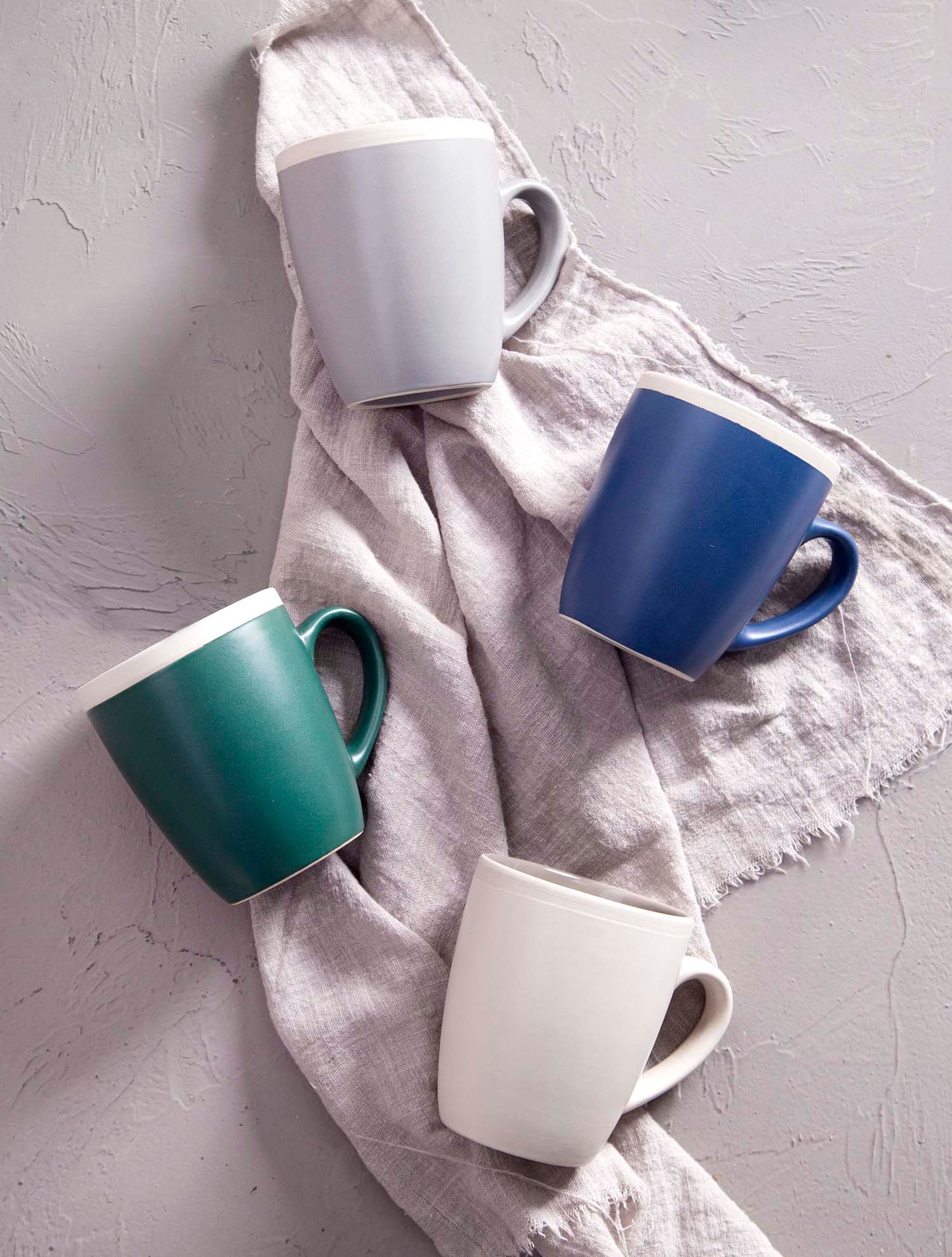 Color-glazed tableware with white rim | Item NO.: 43C-007