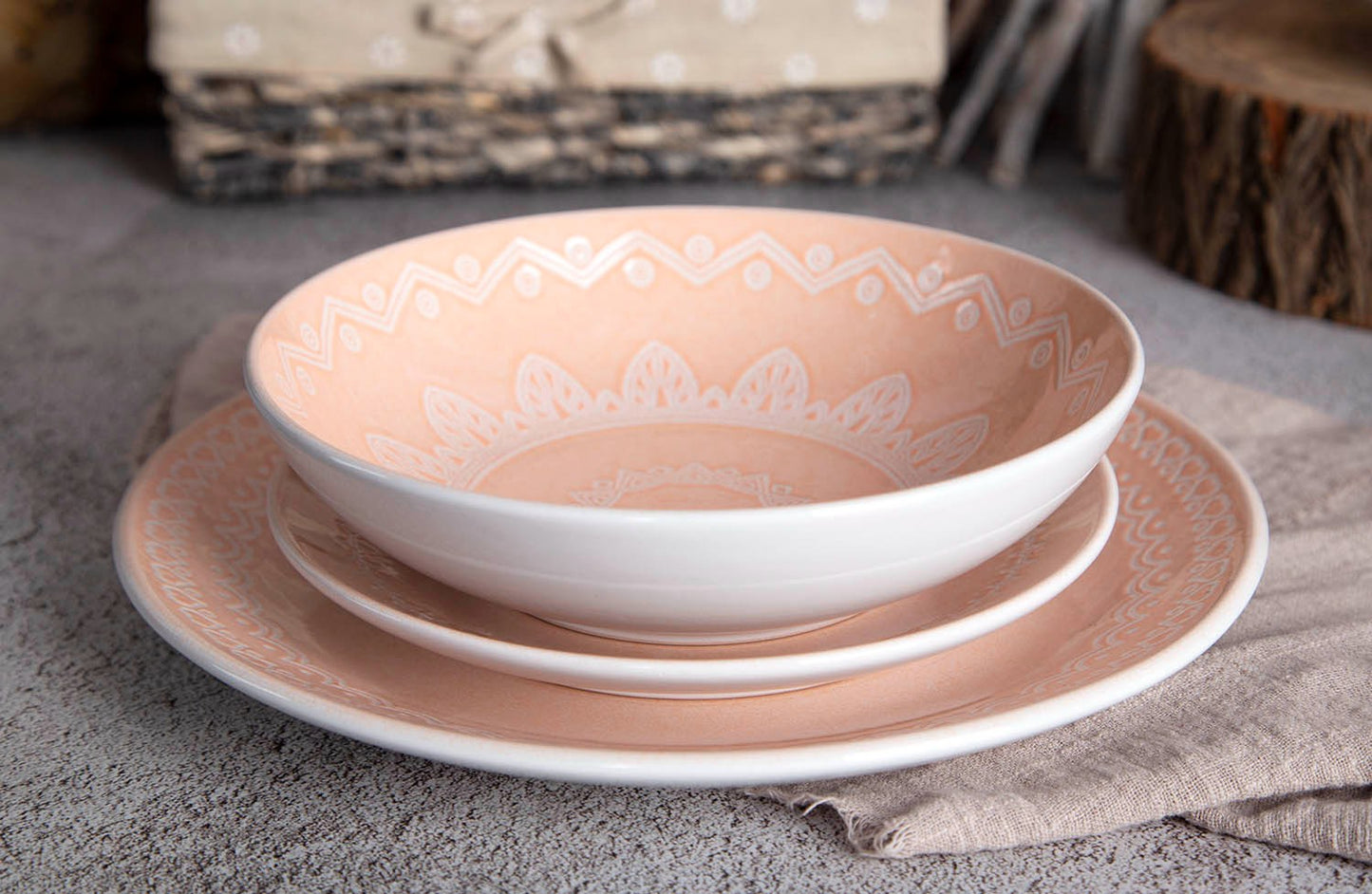 Mandala pattern ceramic tableware | Item NO.: 43C-019