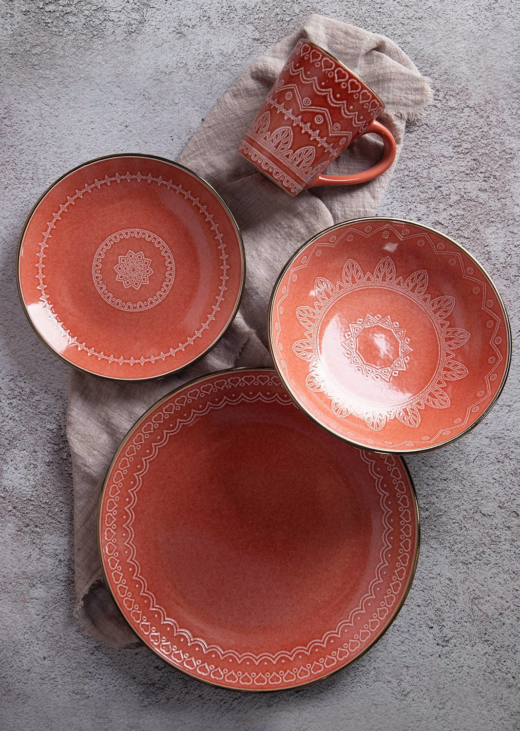 Mandala pattern ceramic tableware | Item NO.: 43C-019