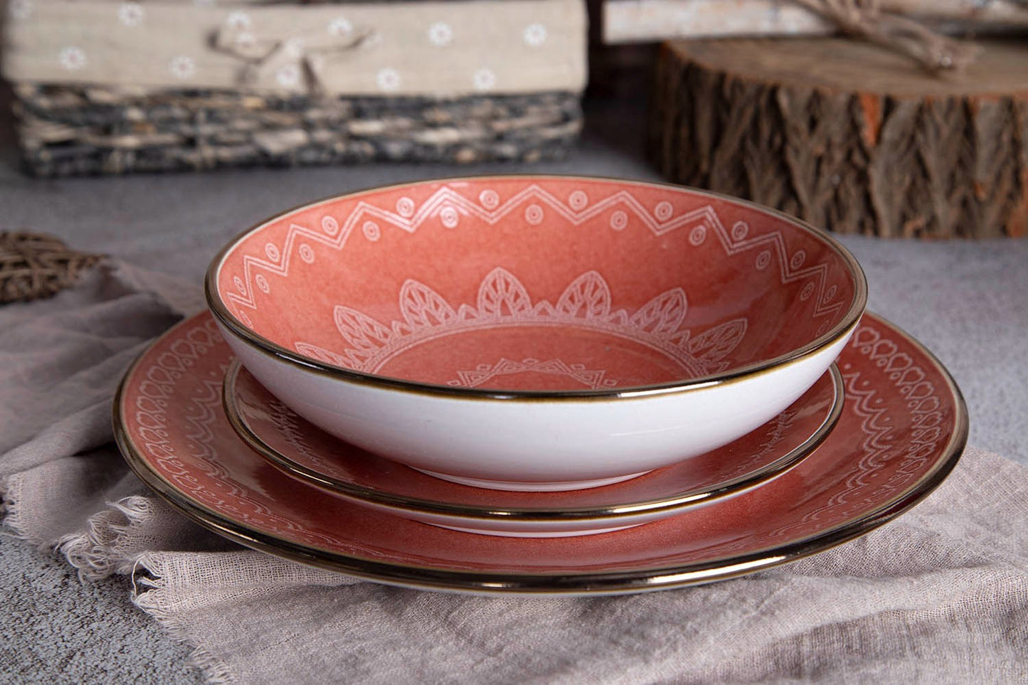 Mandala pattern ceramic tableware | Item NO.: 43C-019