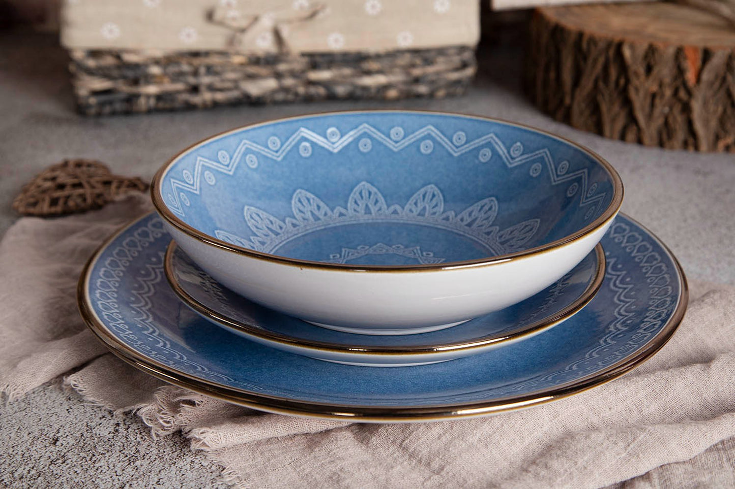 Mandala pattern ceramic tableware | Item NO.: 43C-019