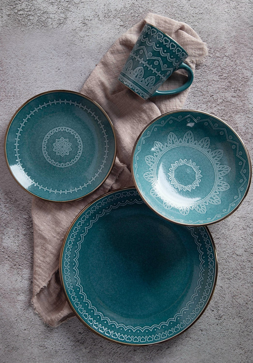 Mandala pattern ceramic tableware | Item NO.: 43C-019