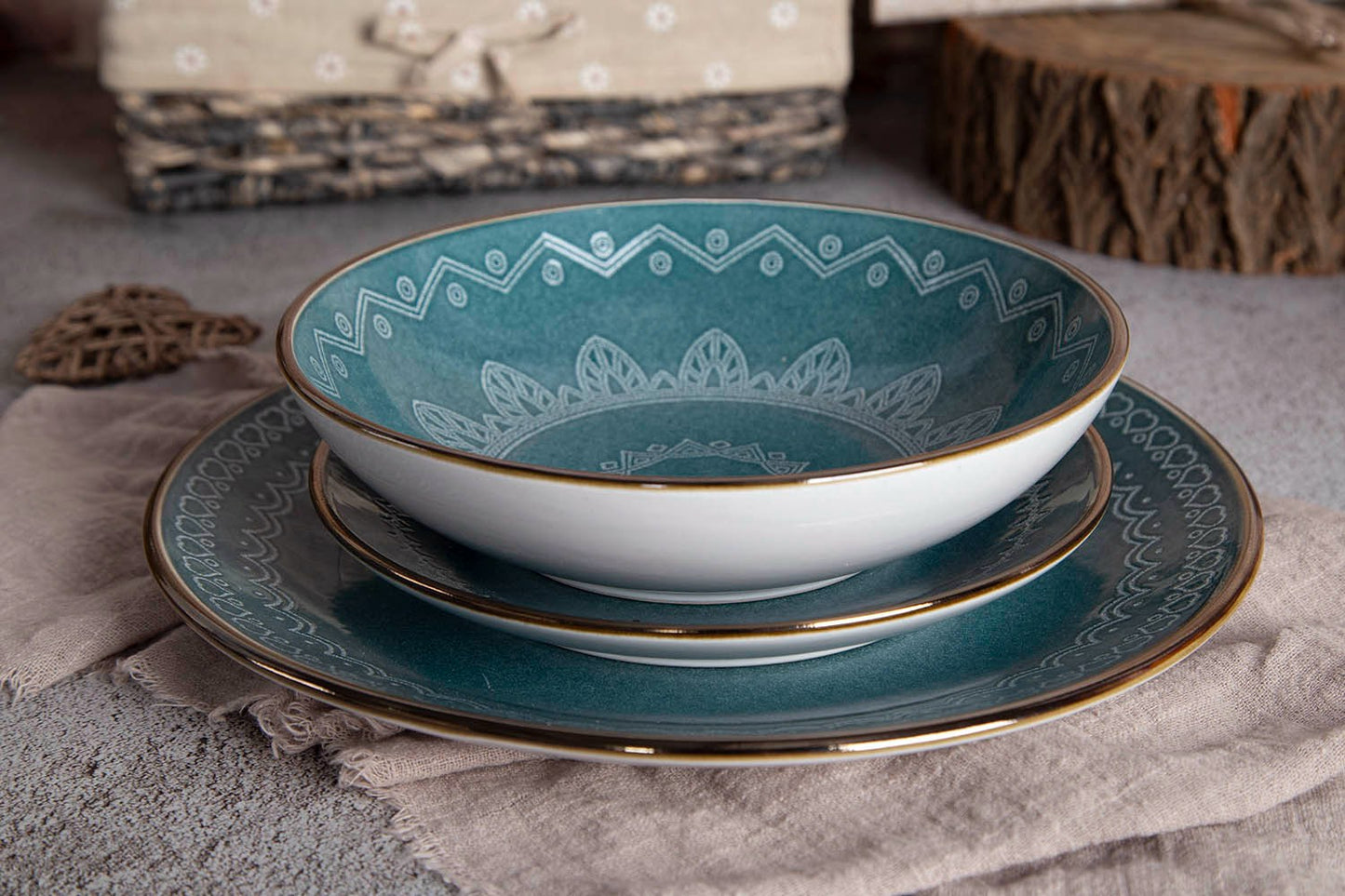 Mandala pattern ceramic tableware | Item NO.: 43C-019