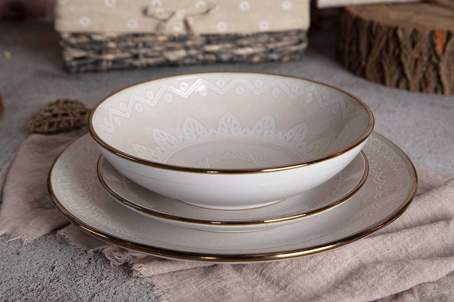 Mandala pattern ceramic tableware | Item NO.: 43C-019