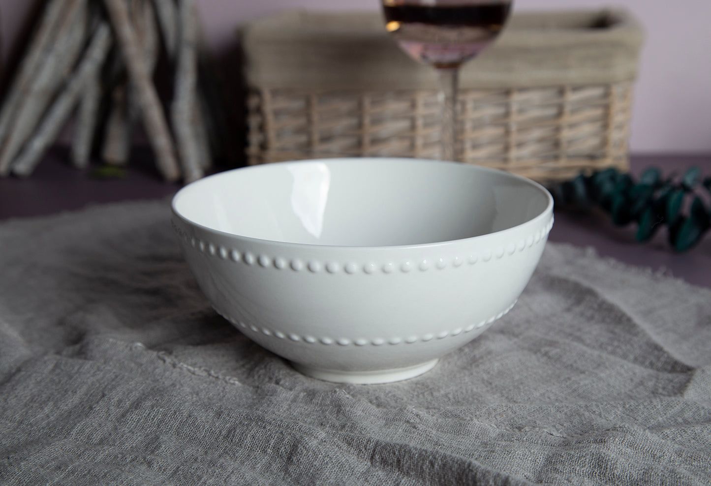 Beaded relief ceramic tableware | Item NO.: 490D-004