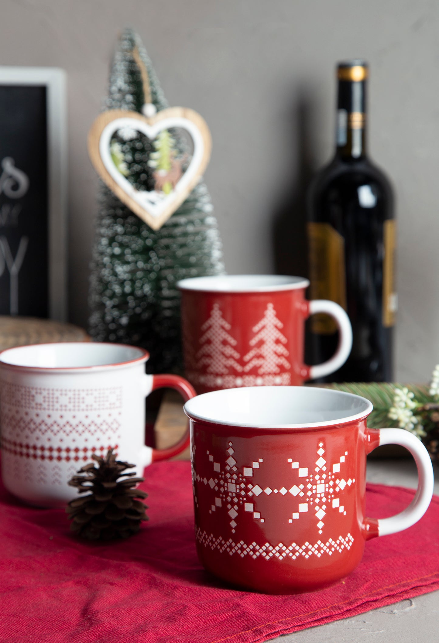 Christmas Snowflake Ceramic Mug | NO.: 86D-006