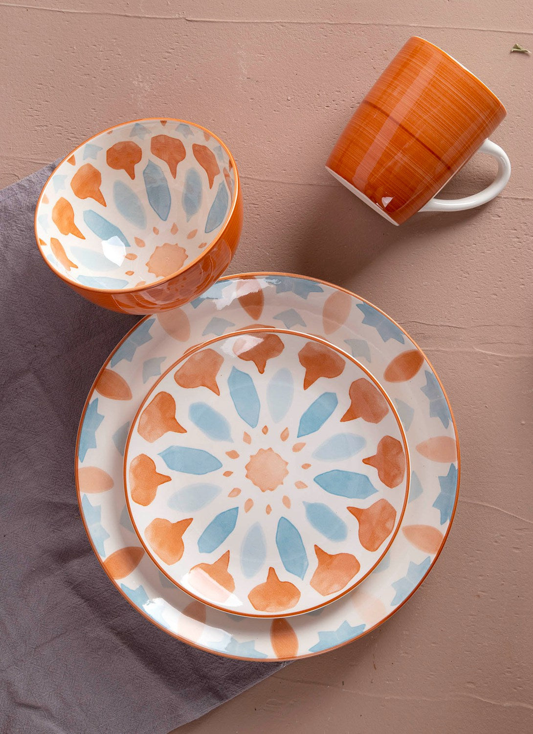 Different shades of two color pad-printing dinnerware sets | Item NO.: 90C-003