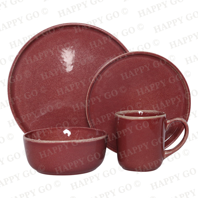 Reactive Glazed Ceramic Dinnerware Set | Item NO.: 92A-009