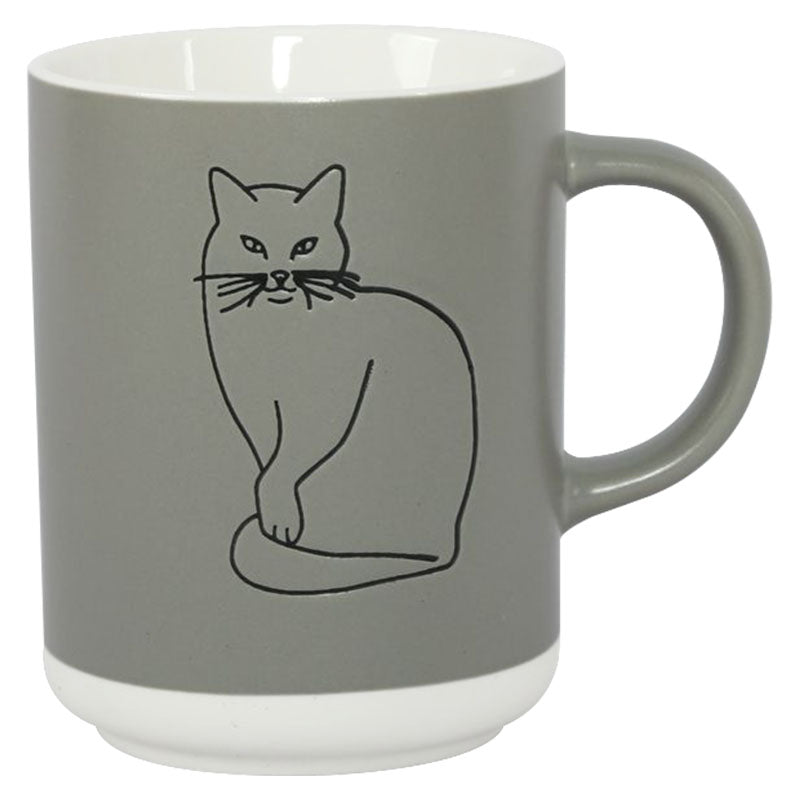 Sketched cat bowls, mugs and cups | Item NO.: 93C-031