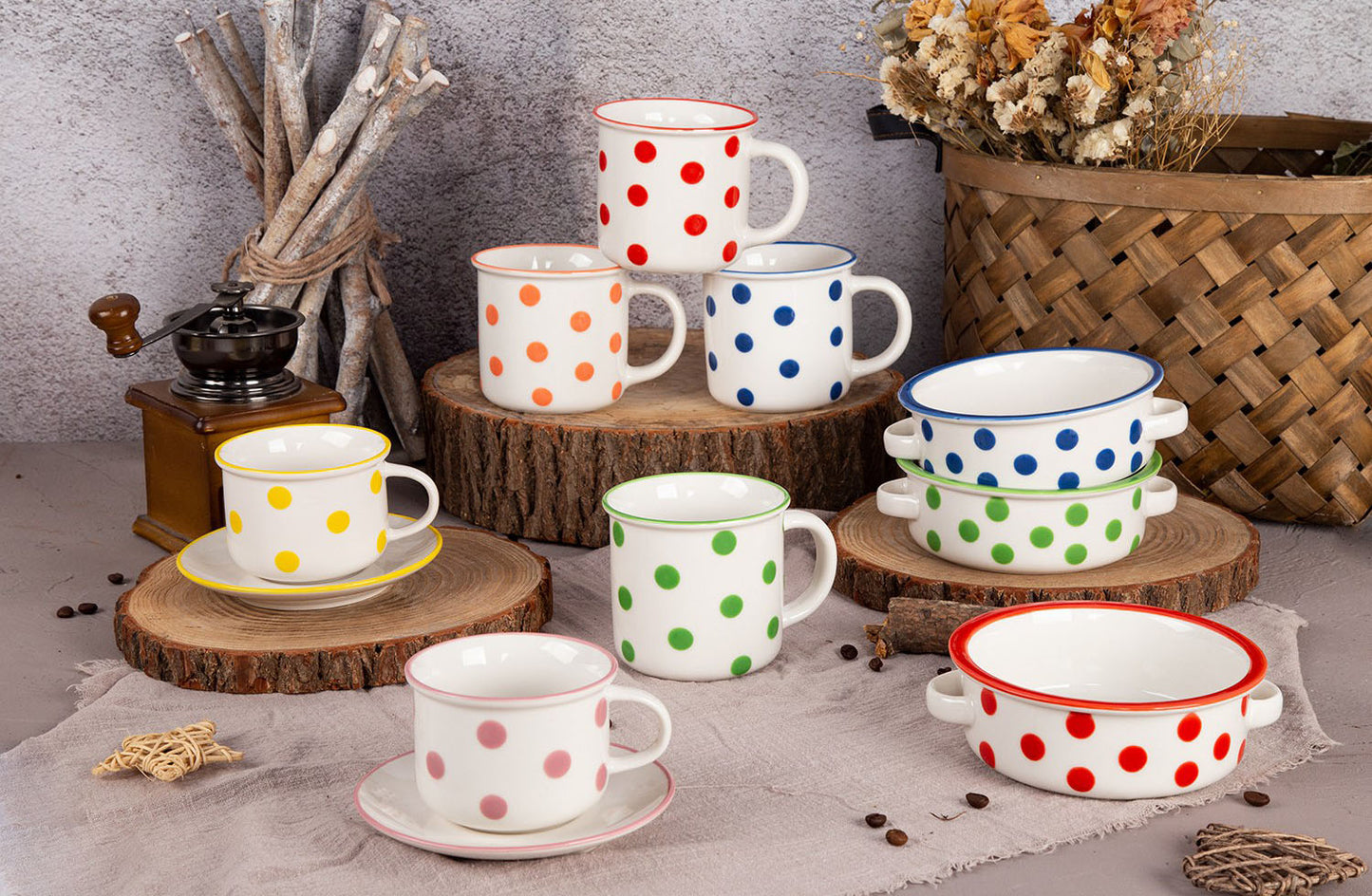 Imitation enamel mugs and bowls | Item NO.: 93C-036