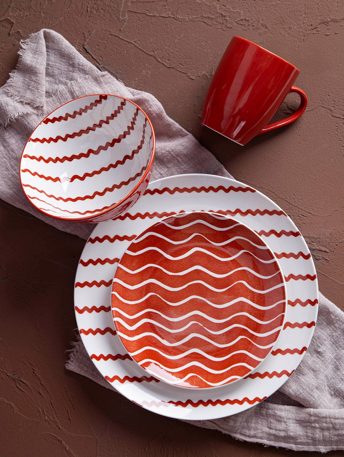 Colorful geometric pop style ceramic tableware | Item NO.: 96C-026