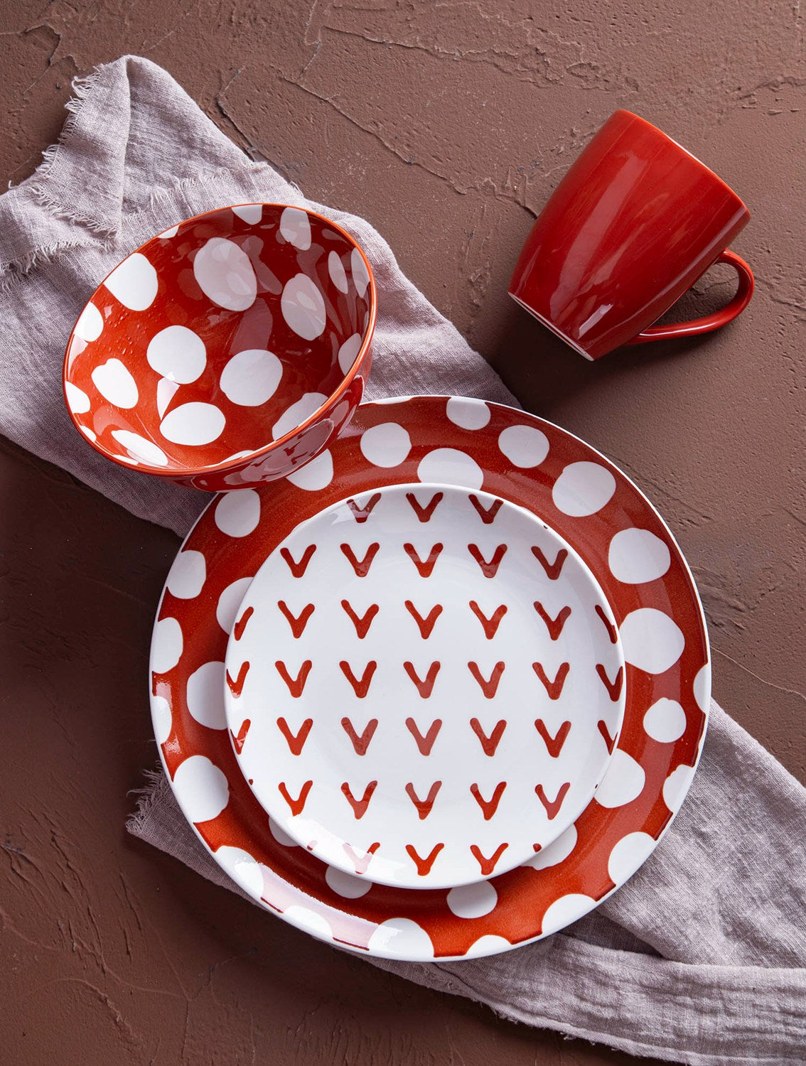 Colorful geometric pop style ceramic tableware | Item NO.: 96C-026