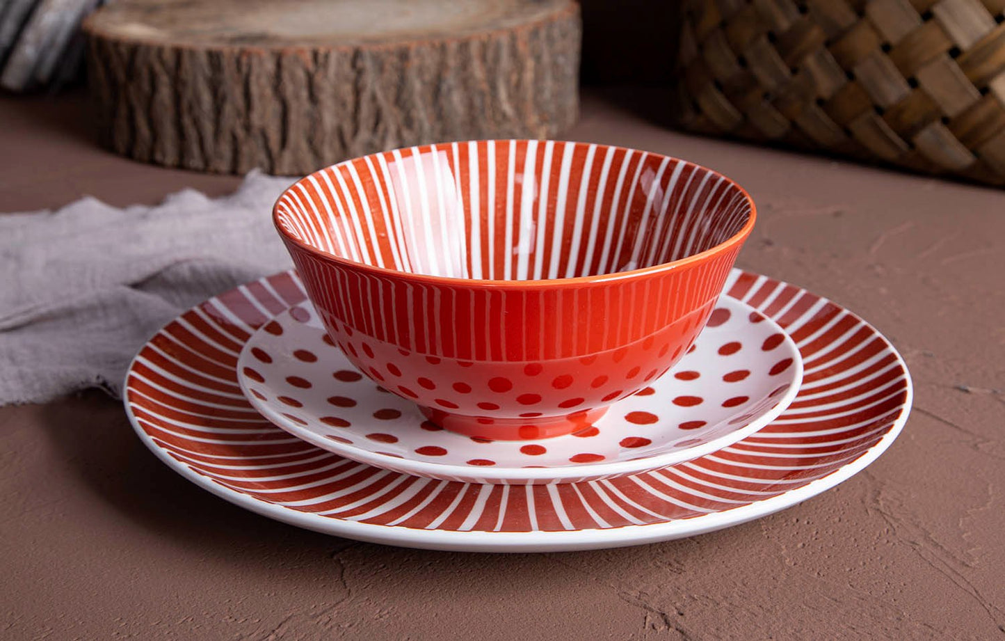 Colorful geometric pop style ceramic tableware | Item NO.: 96C-026