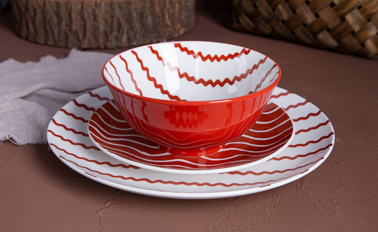 Colorful geometric pop style ceramic tableware | Item NO.: 96C-026