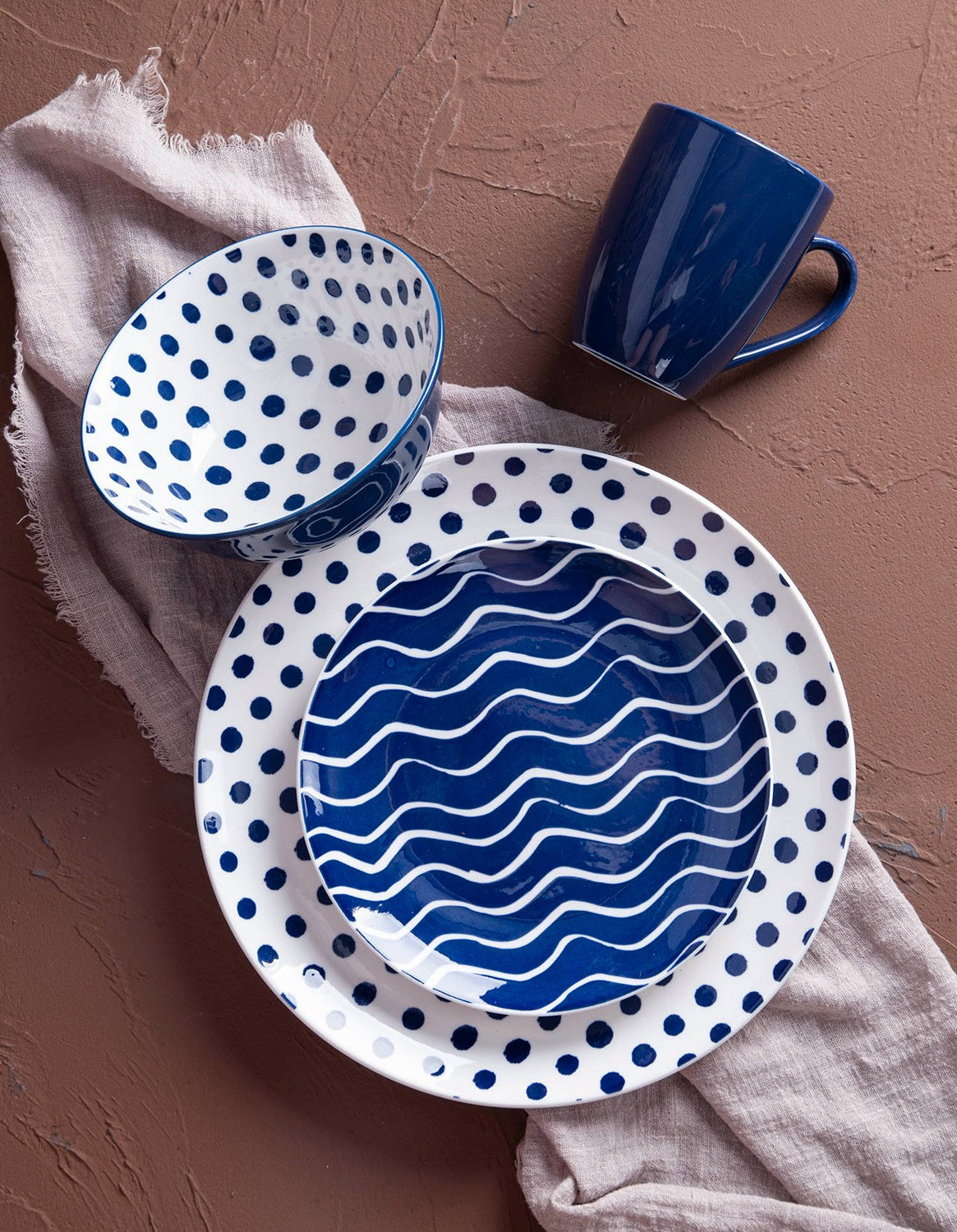 Colorful geometric pop style ceramic tableware | Item NO.: 96C-026