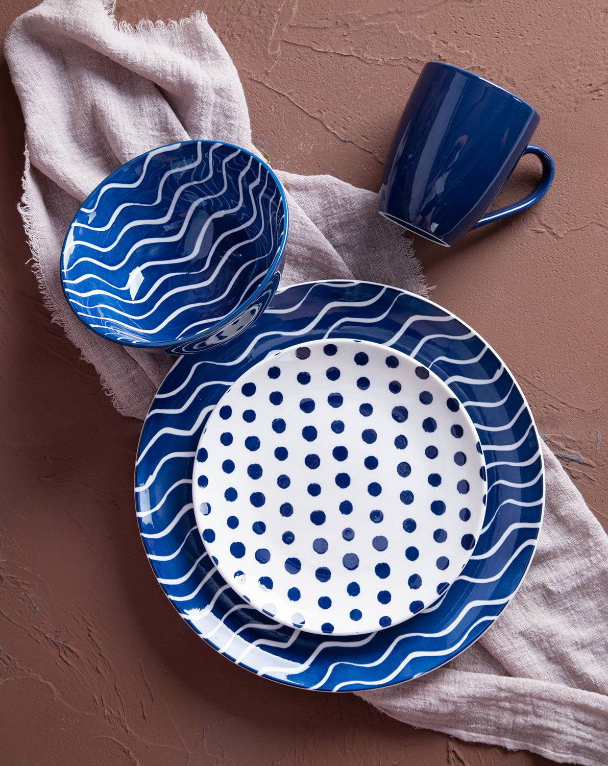 Colorful geometric pop style ceramic tableware | Item NO.: 96C-026