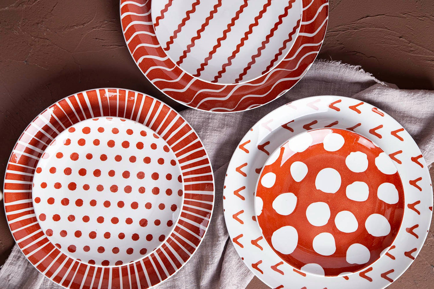 Colorful geometric pop style ceramic tableware | Item NO.: 96C-026