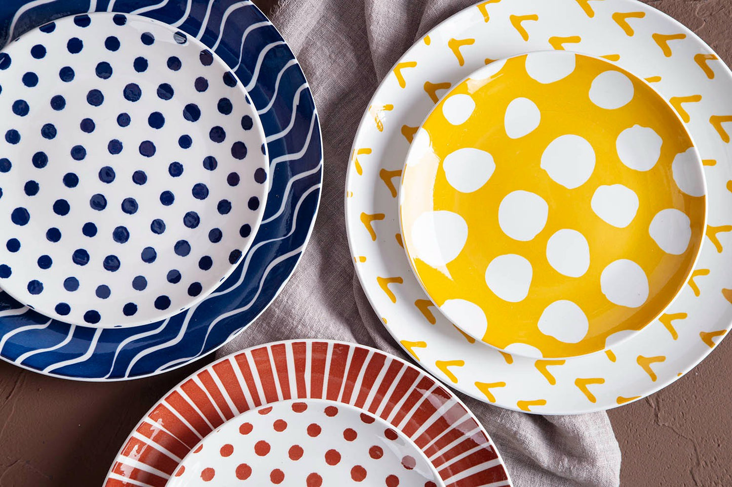 Colorful geometric pop style ceramic tableware | Item NO.: 96C-026