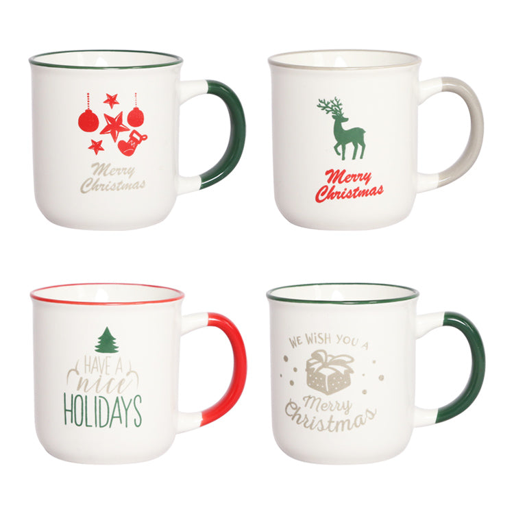 Silk Screen Christmas Mugs | Item NO.: 86A-004