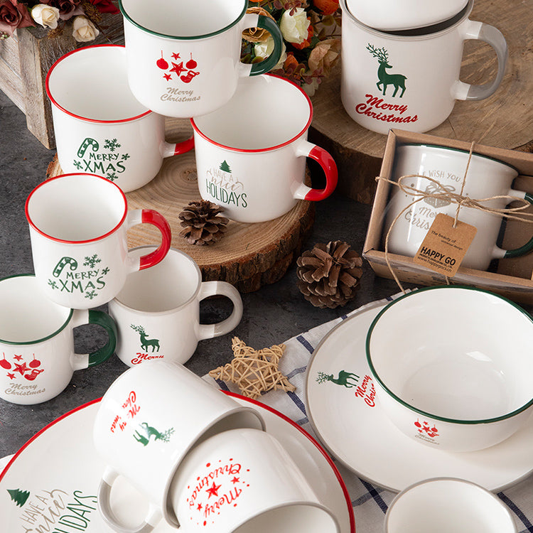 Silk Screen Christmas Mugs | Item NO.: 86A-004