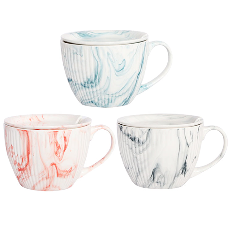 Marble texture embossed soup cup | Item NO.: 41A-007