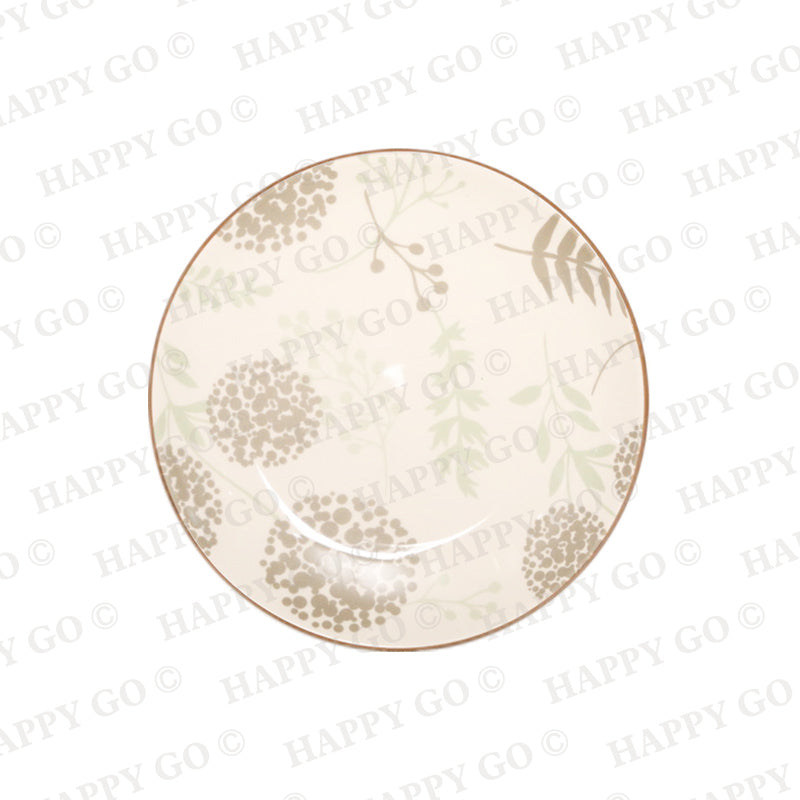 Pad Printing Plant Ceramic Dinnerware Set  | Item NO.: HG8-DE143