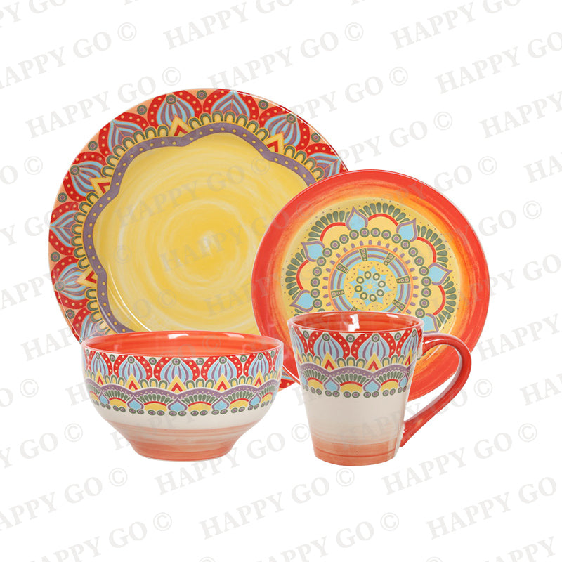 Ceramic Decal Dinner Set | Item NO.: HG8-DE144-16