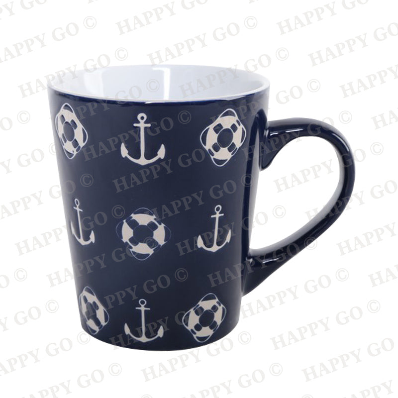 Blue Stoneware Mug with Fish | Item NO.: HG86-182