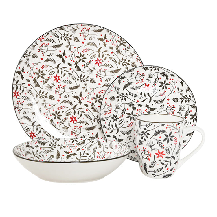 Christmas Theme Porcelain Dinnerware Sets | Item NO.: HG96-25