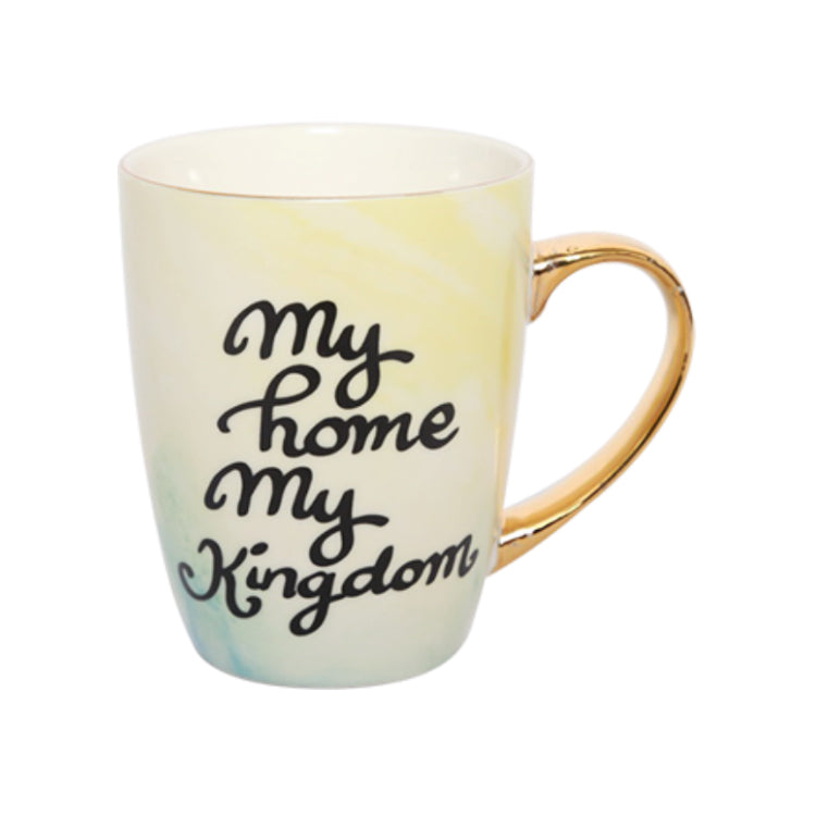 Gold handle ceramic cup | Item NO.: HG41-154-026