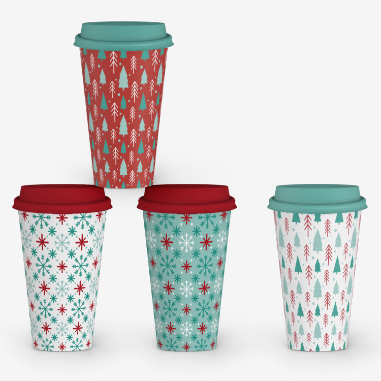 Christmas Mug with Lid | Item NO.: 200A-018