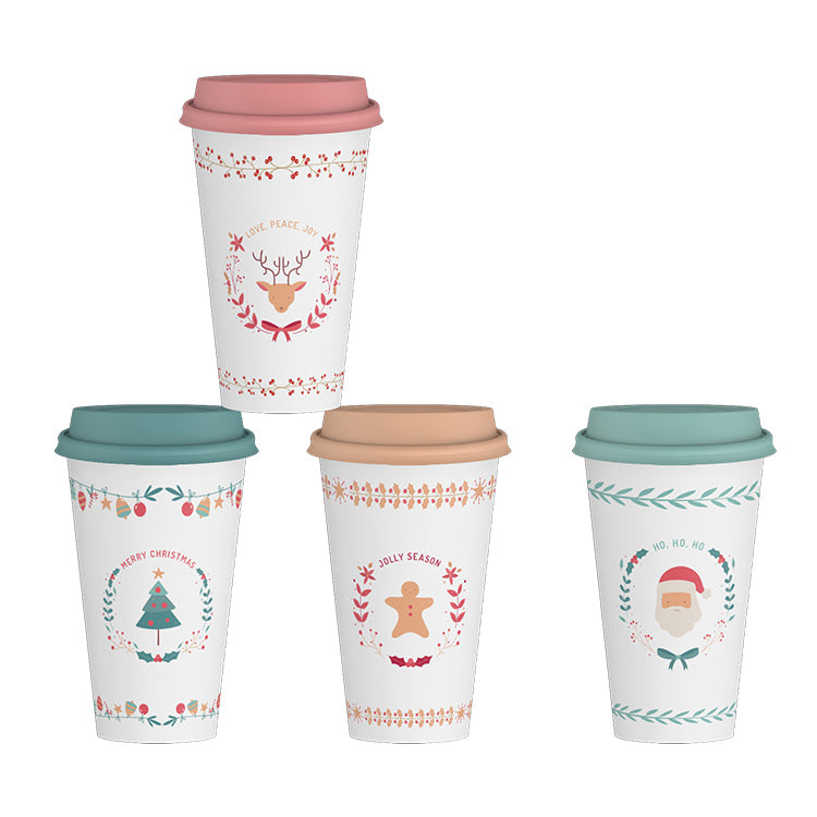 Elegant Christmas Series Mug with Lid | Item NO.: HG41