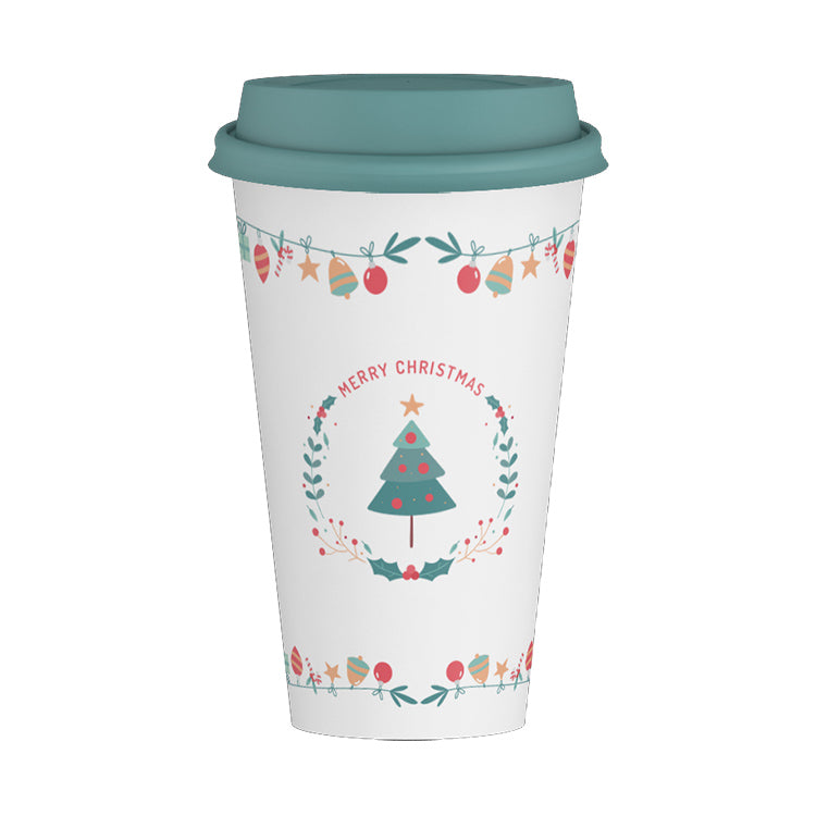 Elegant Christmas Series Mug with Lid | Item NO.: HG41
