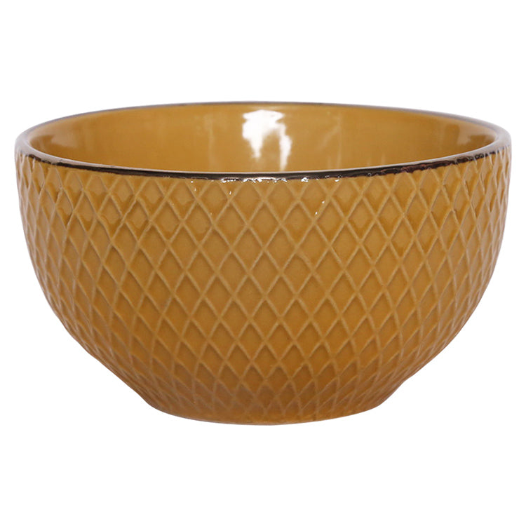 Ceramic Embossed Fruit and Salad Bowl | Item NO.: 3A-031A-B