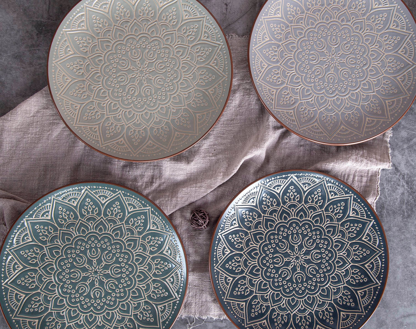 Mandala print vintage tableware | Item NO.: 1C-012
