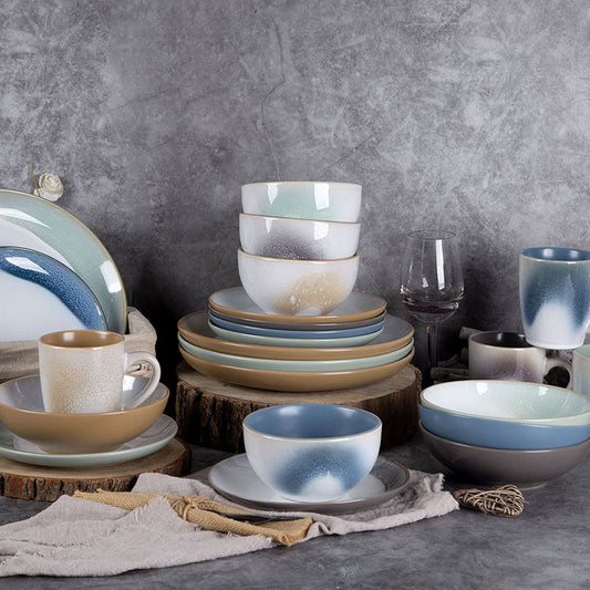 Spring and summer reactive glaze tableware set | Item NO.: 1C-003